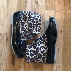 Leopard Rainboots
